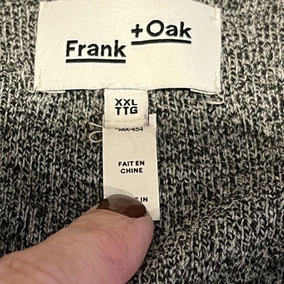 FRANK AND OAK – MEN’S CARDIGAN – SIZE XXL - Picture 2 of 9